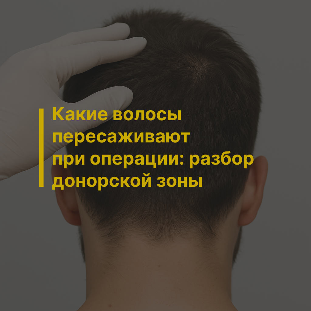 Какие волосы пересаживают при операции: разбор донорской зоны
